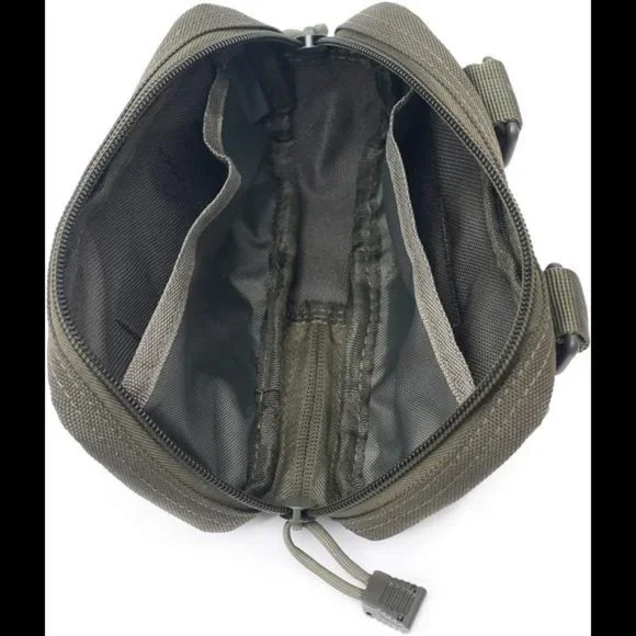 Tactical Molle Horizontal Admin Pouch Compact Nylon Tool Bag with Shoulder Strap